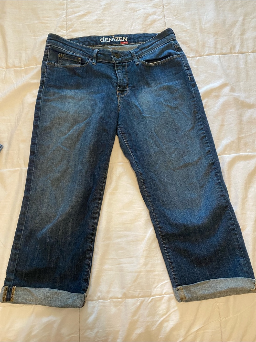 Denizen from Levi's Women's Dark Indigo Cropped Boyfriend Jeans